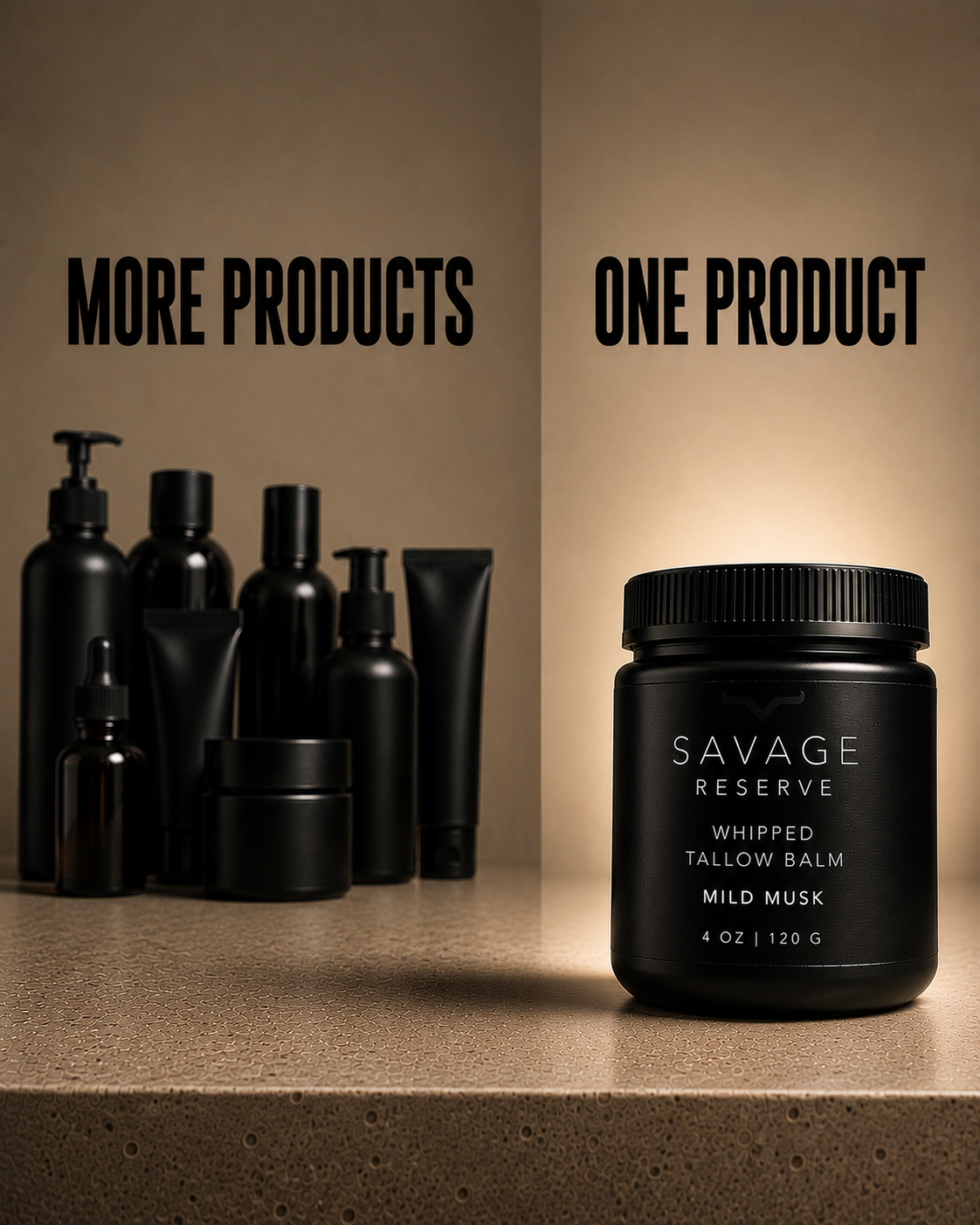 Savage Reserve Tallow Balm – Mild Musk (4oz)